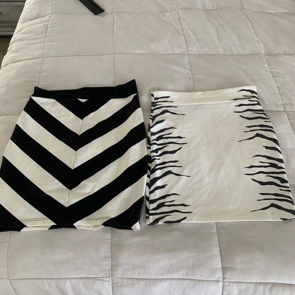 2 BEBE mini skirts